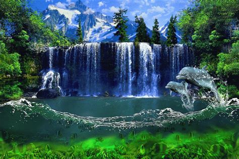 Animated Waterfall Waterfall Waterfall Pictures Nature 