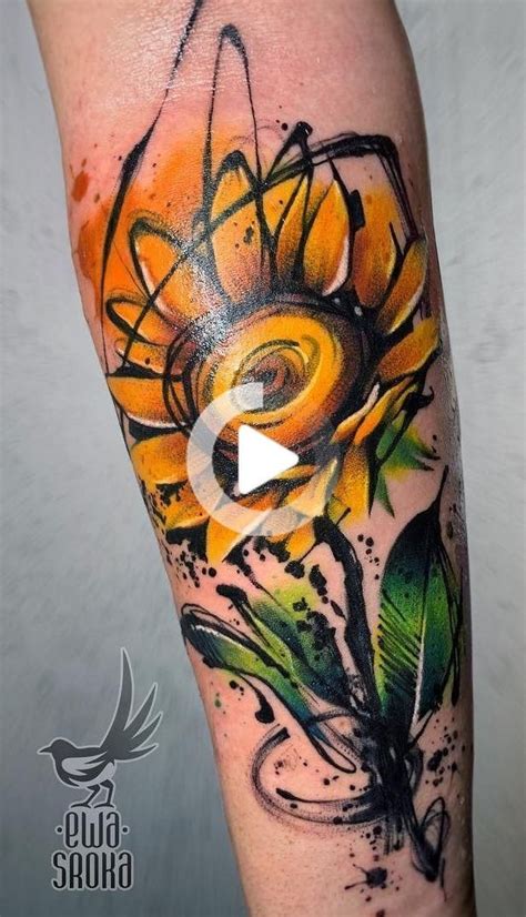 Pin On Sleeve Sunflower Tattoos