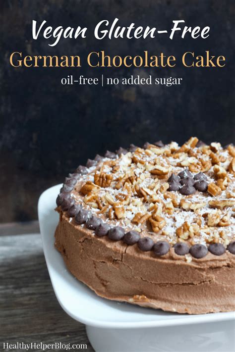 Gluten free cake whole food. Vegan Gluten-Free German Chocolate Cake [fruit-sweetened ...
