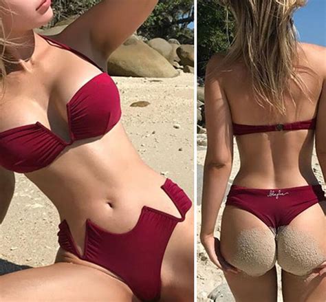 New Sexy Red Bikinis Women Solid Swimsuit Halter String Bathing Suits Push Up Bikini Set V