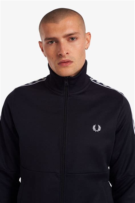 Fred Perry Panelled Taped Track Jacket Luxinabox
