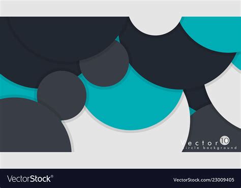 Simple And Colorful Circles Background Design Vector Image