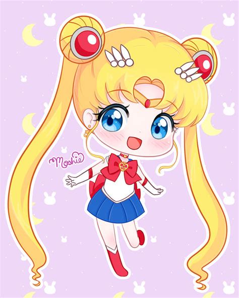 Chibi Usagi Sailor Moon By Imoshie On Deviantart