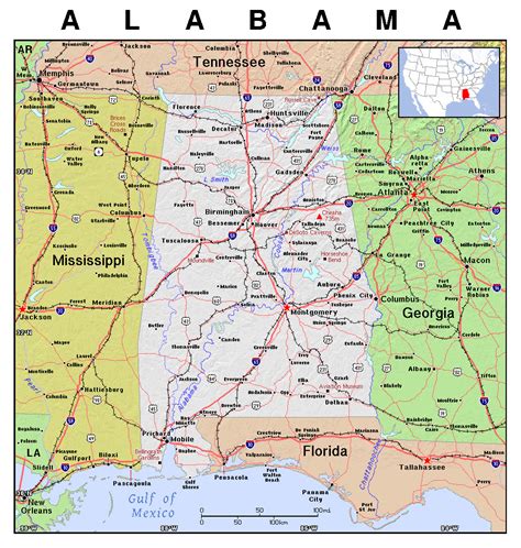 State Of Alabama Map