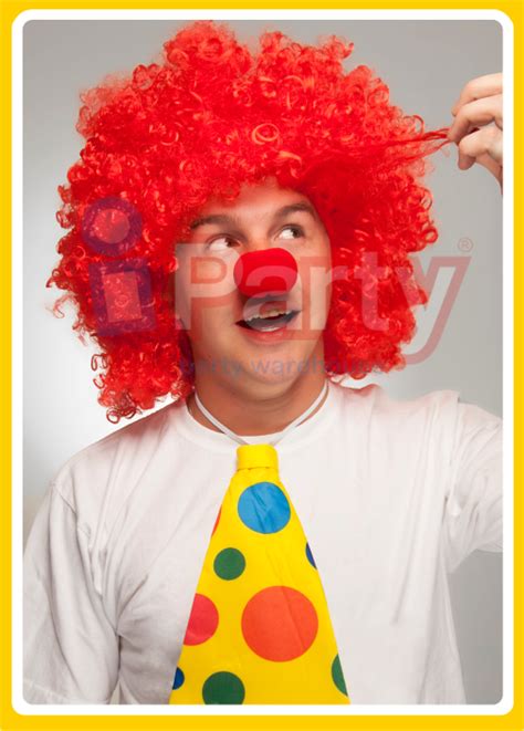 Clown Wig Jumbo Red Iparty