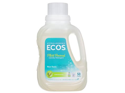Ecos Plant Powered Laundry Detergent Lemongrass 50 Loads Ingredients