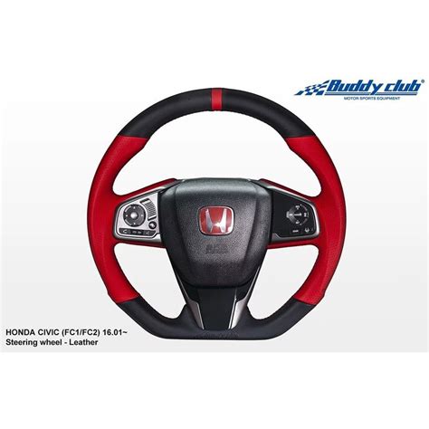 Buddy Club Steering Wheel P1 Spec 16 Honda Civic Si Type R Retains