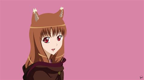 illustration anime anime girls cartoon holo spice and wolf pink mangaka hd wallpaper