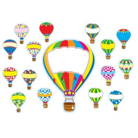 Hot Air Balloons Bulletin Board Set 1 Foods Co