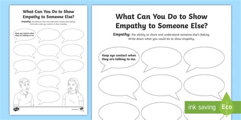 Free Printable Empathy Worksheets