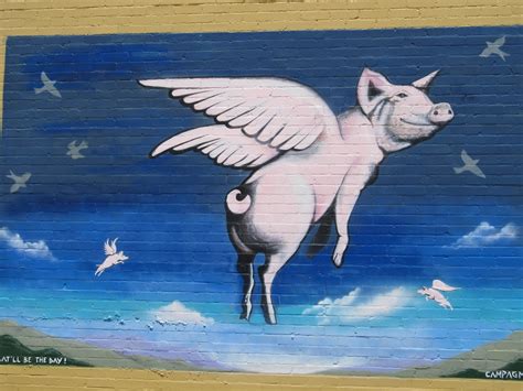 When Pigs Fly Street Artwork Free Stock Photo Public Domain Pictures