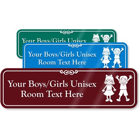 Custom Bathroom Signs Designer Custom Bathroom Signs