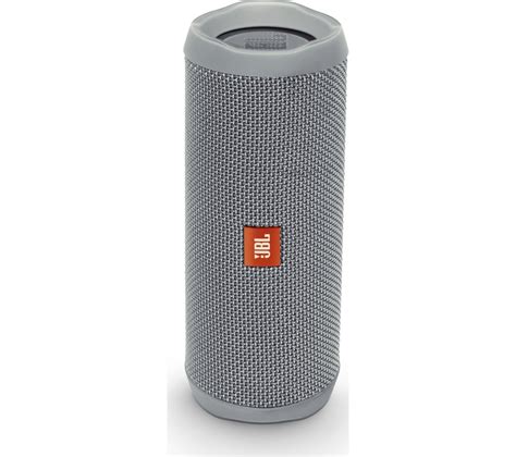 Up to 12 hours of playtime. Buy JBL Flip 4 Portable Bluetooth Wireless Speaker - Grey ...