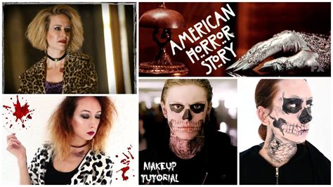 American Horror Story Halloween Makeup Tutorial Tate Langdon Hypodermic Sally Youtube