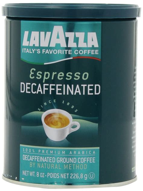 Lavazza Decaffeinated Espresso Ground Coffee Medium Roast 8 Ounce