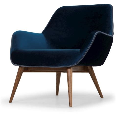 Gretchen Single Seat Sofa In Midnight Blue Fabric Seat | Single seat sofa, Fabric seat, Blue 