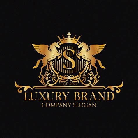 Luxury Gold Logos Elegant Emblem Monogram Luxury Logo Etsy In 2021
