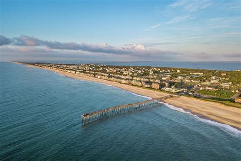 Aerial View Of Outer Banks North Carolina Photograph By Alex Smolyanyy