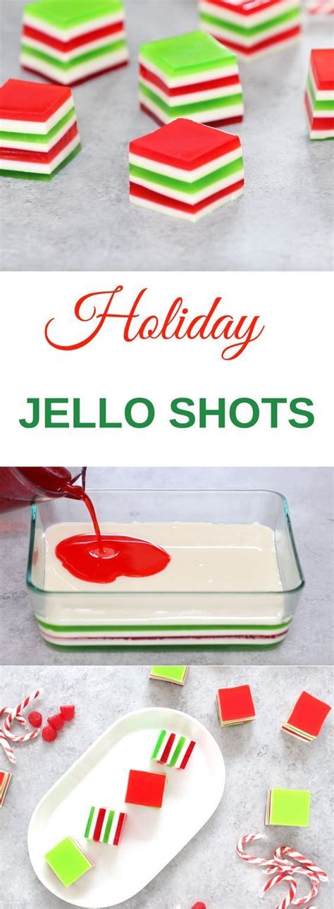 these holiday jello shots are a festive way to celebrate the holidays they are super delicious