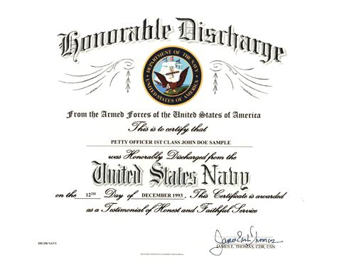 Dd Form 256 Honorable Discharge Certificate Forms Docs 2023