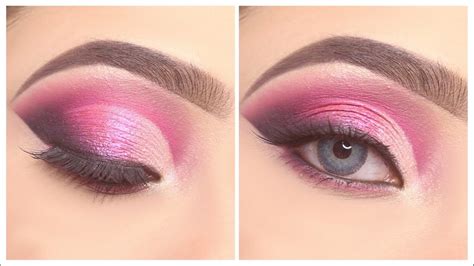 Pink Smokey Eye Makeup Tutorial Step By Step Makeup Simple And