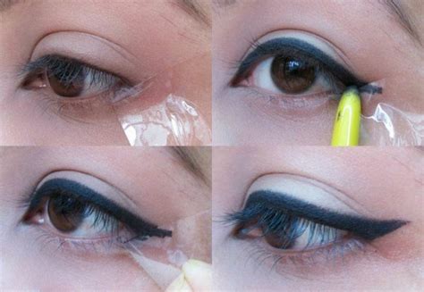 How To Get The Perfect Winged Eyeliner With Tape Rolisweet