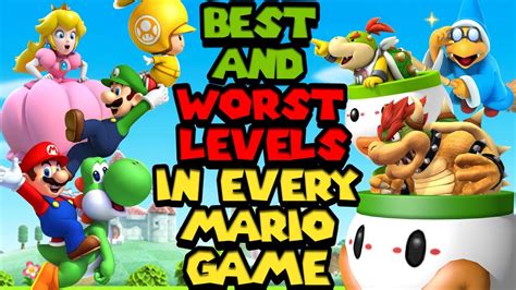 The Best And Worst Levels In Every Mario Game Youtube