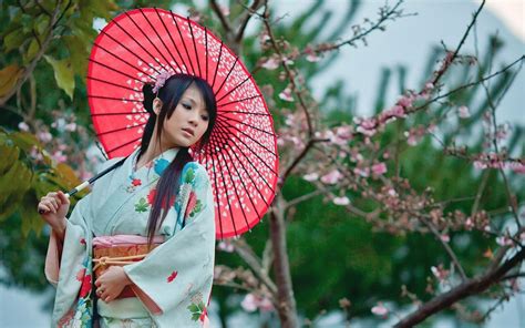 Japanese Women Umbrella Wallpapers Wallpaper Cave Erofound