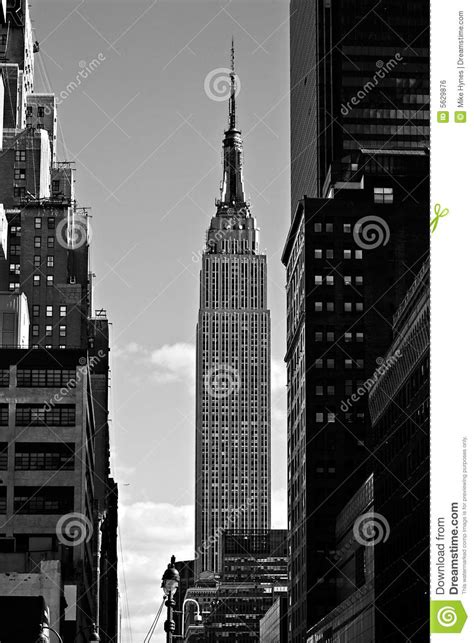 Empire State Building In Black And White Editorial Photo