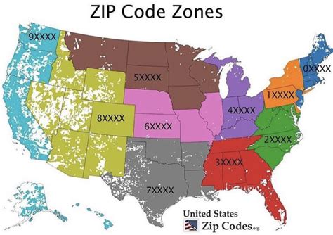 Zip Code Zones In The Usa Rcoolguides