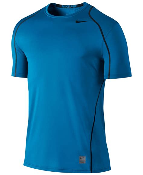 Nike Mens Pro Cool Fitted Dri Fit Shirt In Blue For Men Lyst