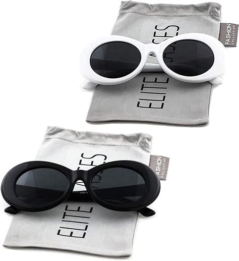 Clout Goggles Oval Mod Retro Thick Frame Rapper Hypebeast Eyewear