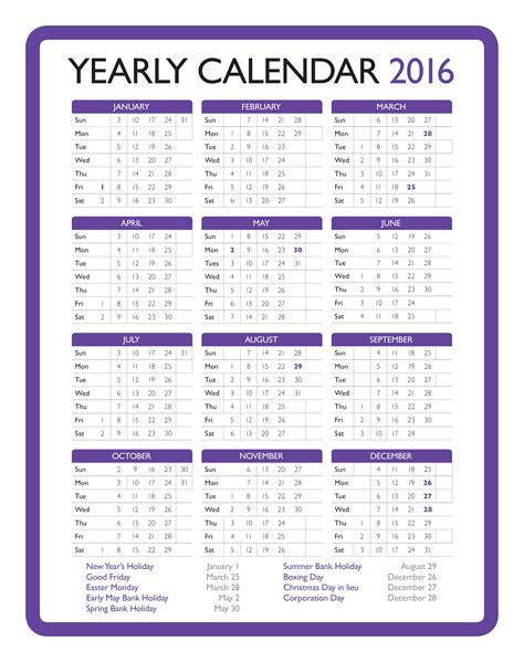 Printable Yearly Calendar How To Create A Yearly Calendar Download