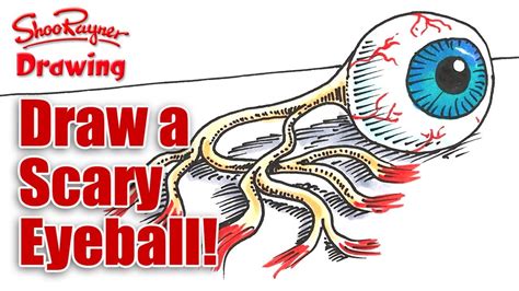 Dark theme is heavily encouraged How to draw a Scary Eyeball! - YouTube