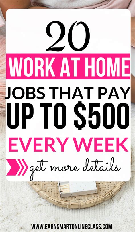 28 Work At Home Online Jobs That Pay Weekly Work From Home Jobs Earn