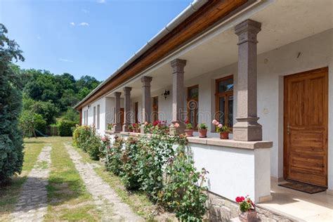 Holiday House With Veranda In Village Szomolya Near Eger Hungary Stock