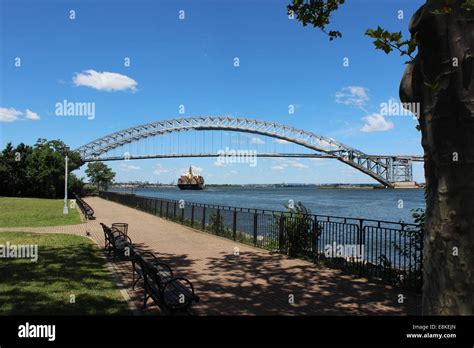 Bayonne Bridge From Staten Island New York To Bayonne New Jersey