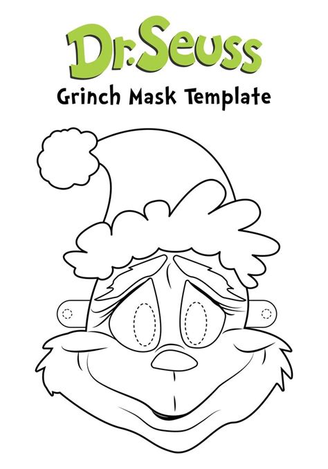 Best Free Dr Seuss Printable Mask Templates Pdf For Free At Printablee Grinch Coloring