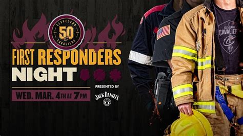 Cavs Host First Responders Night Presented By Jack Daniels At Rocket