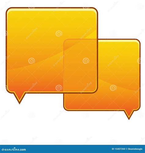 Orange Speech Bubbles Stock Vector Illustration Of Couple 15407260