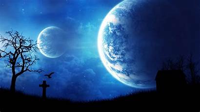 Planet Glowing Planets Cemetery Wallpapers Desktop Background