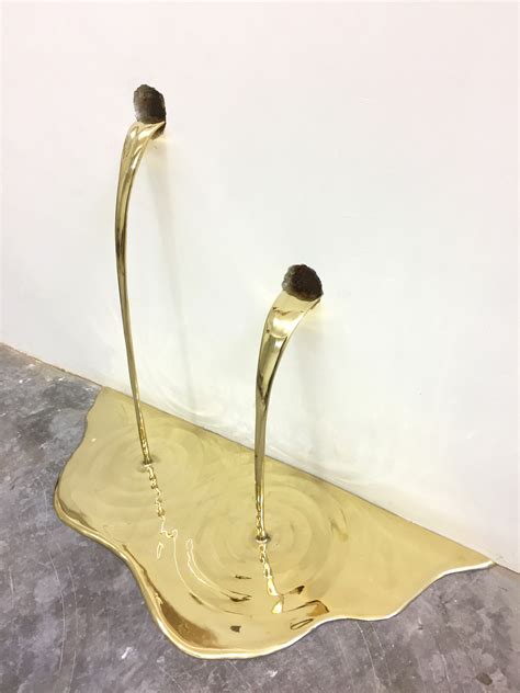 Liquid Gold Appears To Flow Drip And Drain Through