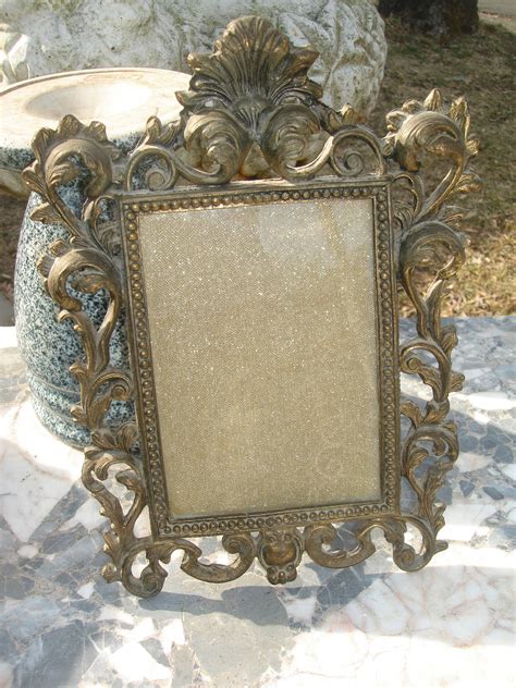Clearance Sale French Antique Victorian Heavy Ornate Brass Etsy Brass Picture Frames Ornate