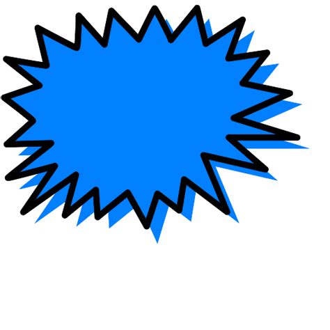 Blue Explosion Clip Art At Vector Clip Art Online Royalty