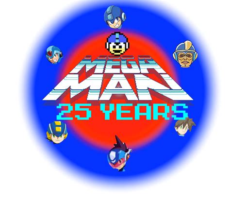 Mega Man 25th Anniversary Logo By Crossovergamer On Deviantart