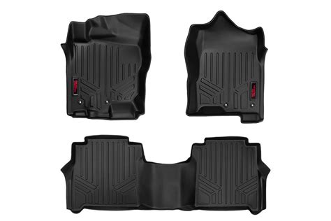 Rough Country Floor Mats Fr And Rr Crew Cab Nissan Titan 17 21