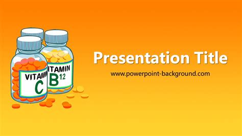 Vitamins Ppt Background Powerpoint Background