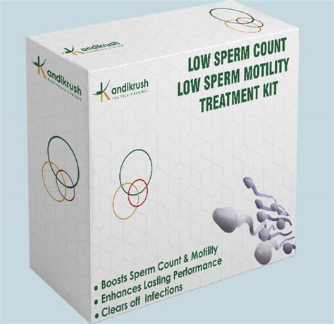 Low Sperm Count Low Sperm Motility Treatment Kit Kandikrush Healthcare