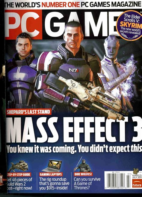 Pc Gamer Magazine 711 Shepards Last Stand Mass Effect 3