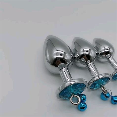 3pcsset Colorful Stainless Steel Crystal Metal Butt Anal Sex Toys Anal